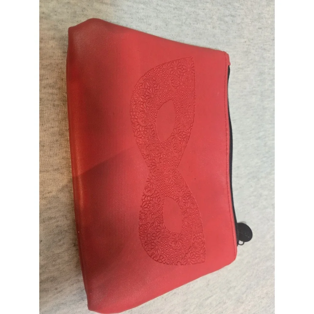 IPSY‎ Vegan Leather Makeup Case Toiletries Travel Bag Clutch Wallet Zipper Pouch